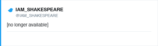 Tweet by @IAM_SHAKESPEARE (no longer available)