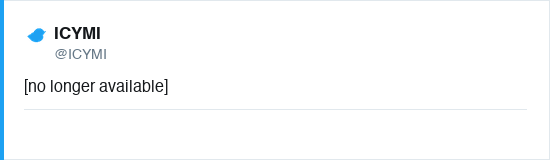 Tweet by @ICYMI (no longer available)