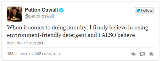 [When it comes to] por Patton Oswalt